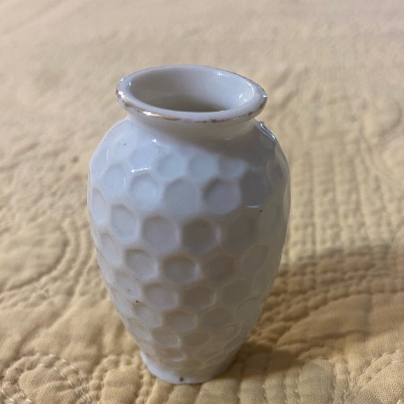 (2) Mini Vases HAND PAINTED JAPANESE Portrait Vase,  K.I. Japan Bees And Comb - Picture 3 of 14